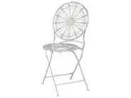 Bistro Set Folding SCAFA Metal White_856104