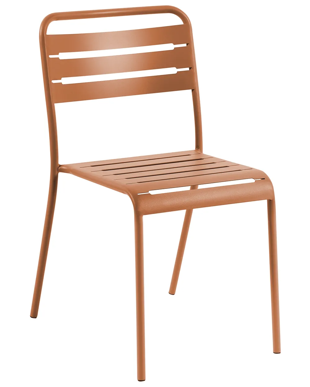 Set di 2 sedie da giardino LEFKADA Metallo Marrone_1081218