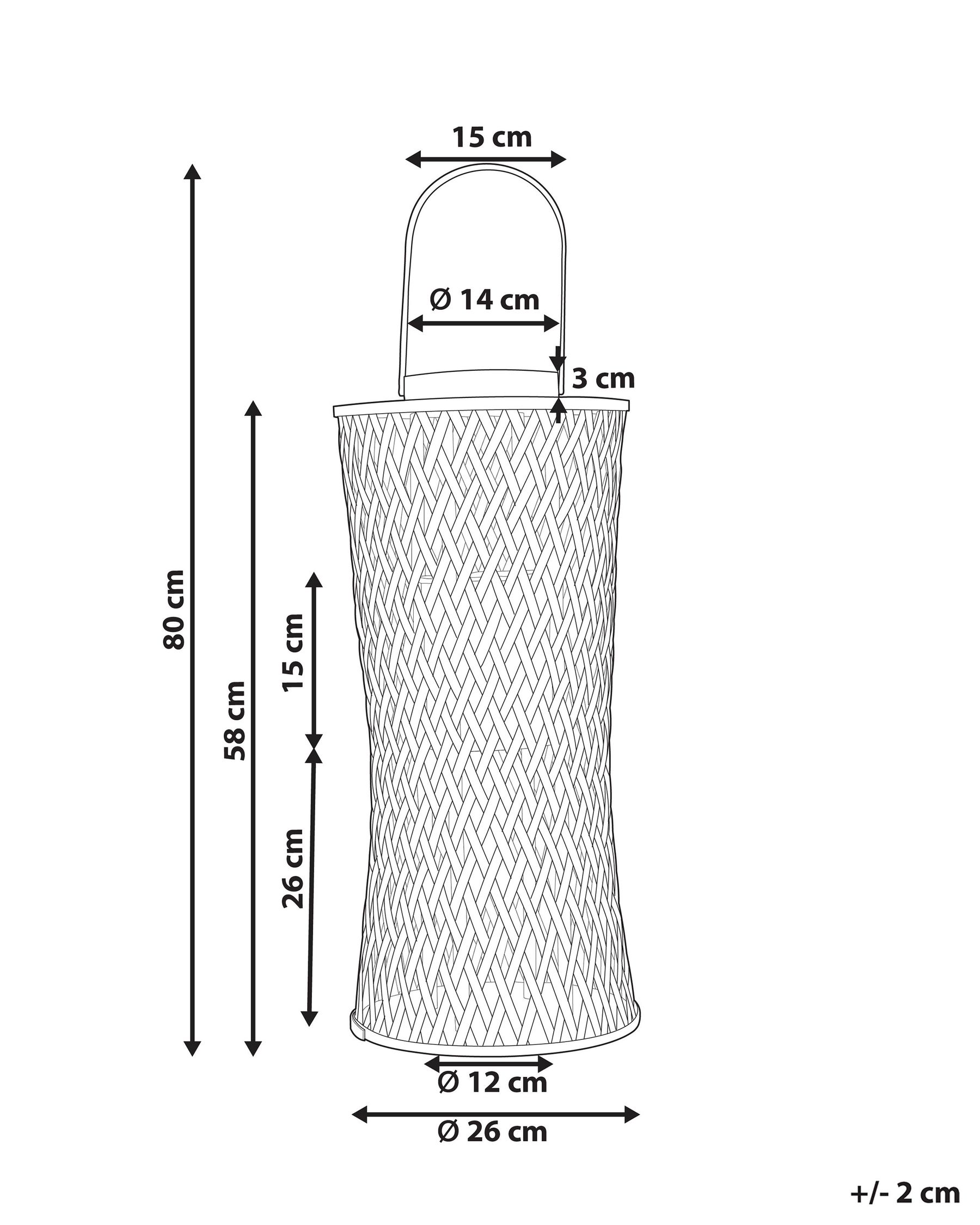 Lampion MACTAN 58 cm Bambus Naturalny_873501