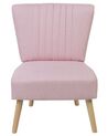Rózsaszín kárpitozott fotel VAASA_719845