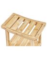 Bamboo Bathroom Stool Light Wood TREMONT_927103