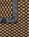 Jutový koberec 140 x 200 cm čierna a béžová GERCE_888167