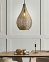 Metal Pendant Lamp Brass TISTA_867870