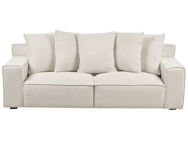 3-istuttava sohva chenille luonnonvalkoinen VISKAN