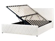 Ottoman Bed ROCHEFORT Boucle Off-White 160 x 200 cm (EU King Size)_993759