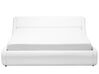 Bílá kožená postel s úložištěm 180x200 cm AVIGNON_689748