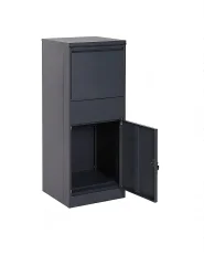 Parcel Box OTRANTO 42 cm 39 cm Metal Graphite Grey_1149748