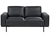 Sofa 2 Seater SOVIK Faux Leather Black