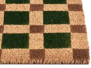Doormat VILLASIS Beige/ Green 60 x 90 cm Coir_1078971