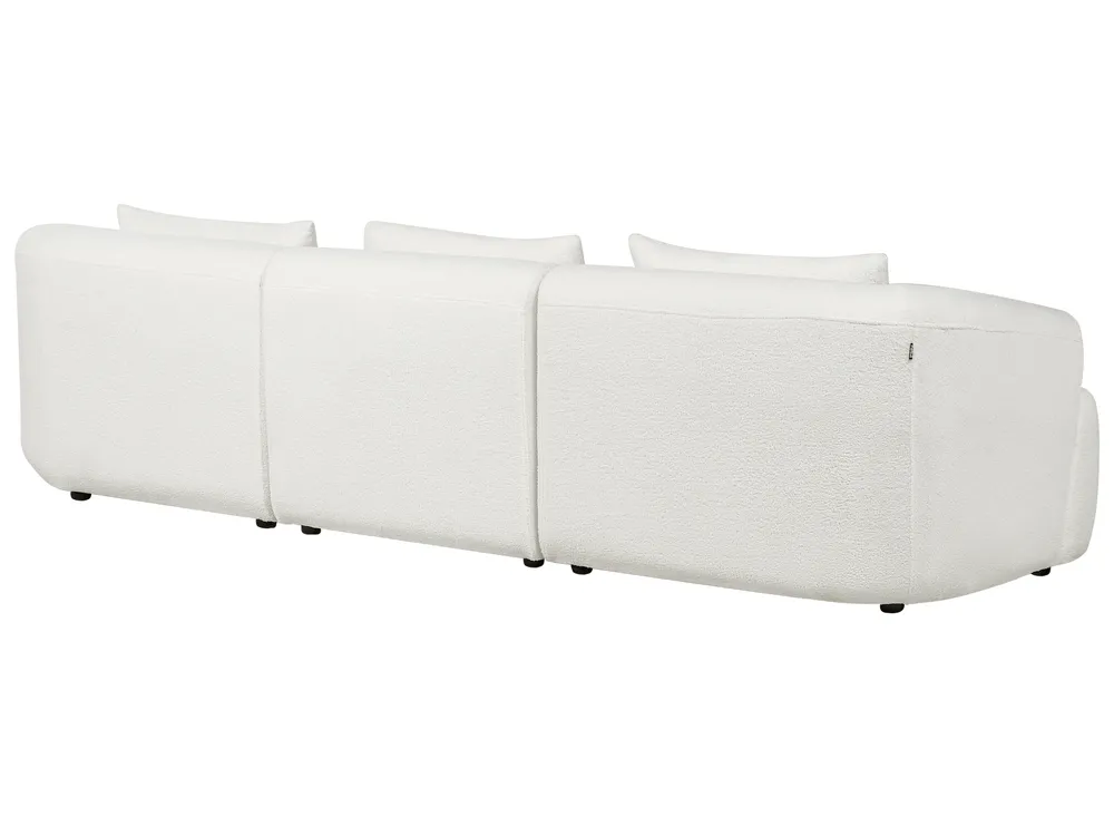 Corner Sofa 3 Seater SVANSELE Boucle Off-White Left Hand_901664