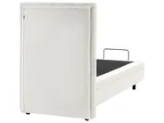 Bett verstellbar Bouclé DUKE II 80 x 200 cm Cremeweiß_1026180