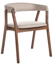 Set di 2 sedie da pranzo MYLO Tessuto Marrone scuro/Beige_949185