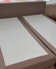 Divan Bed Fabric PRESIDENT 160 x 200 cm (EU King Size) Beige_997380