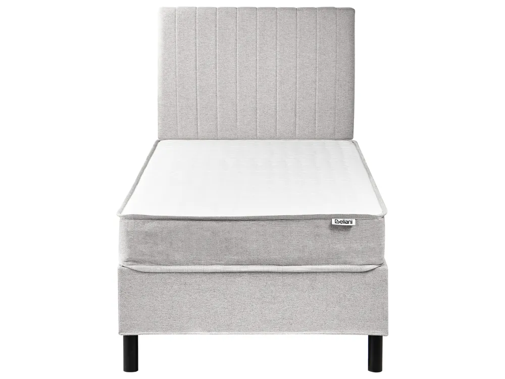 Divan Bed Fabric COUNTESS 90 x 200 cm (EU Single) Light Grey_1054505