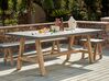 Concrete Garden Table 200 x 100 cm Grey TONNARE_930614