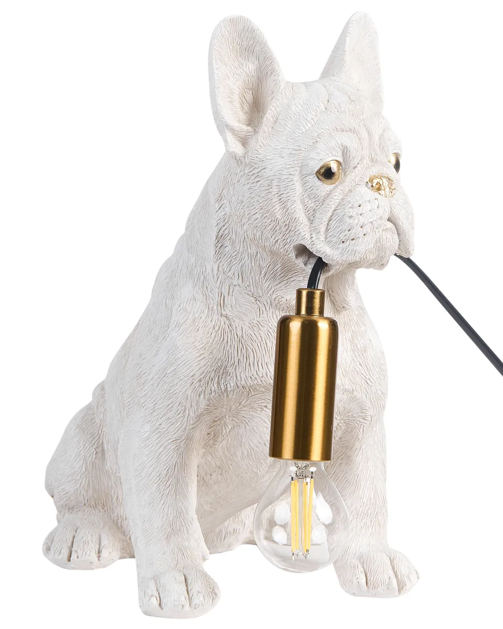 Lampa stołowa Pies BRUNO Biały