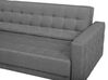 Conjunto de sofás reclináveis com 5 lugares em tecido cinzento claro ABERDEEN_716112