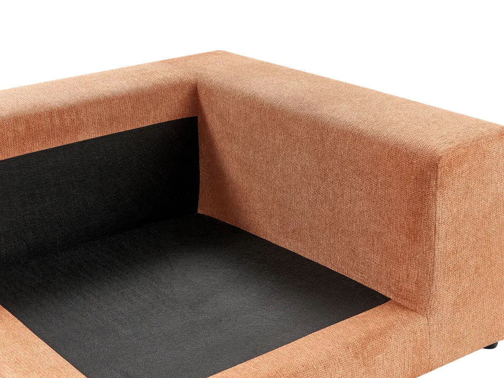 Sofa 3 Seater GLORVIKA Fabric Orange_924807