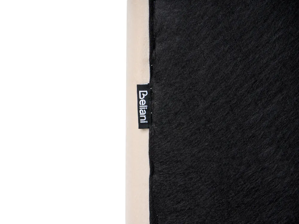 Ottoman Bed LUNAN Velvet Beige 120 x 200 cm (EU Small Double)_1051364