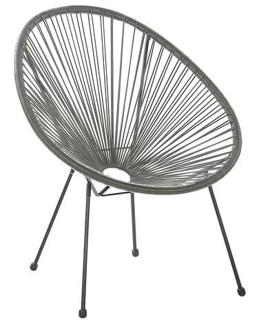 Krzesło z technorattanu szare ACAPULCO II