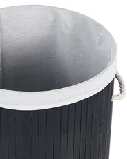 Cesto per la biancheria SANNAR Bambù Nero 75 L_849824