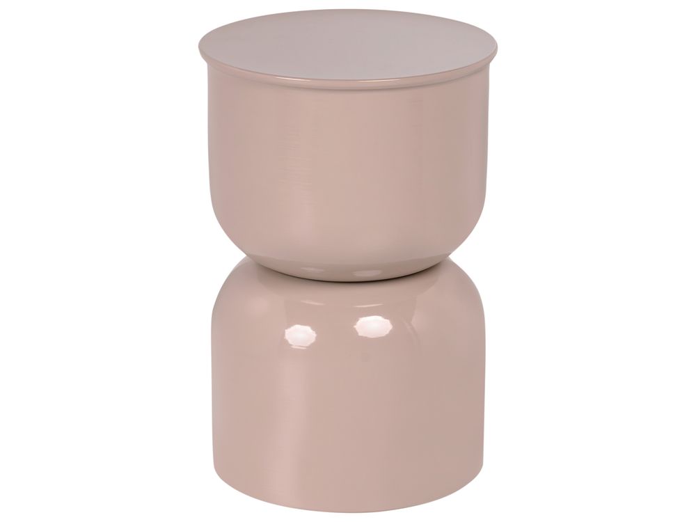 Beistelltisch LETTA Metall Hellbeige
