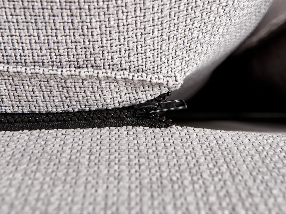 Ottoman Bed BAJONNA Fabric Light Grey 160 x 200 cm (EU King Size)_966131