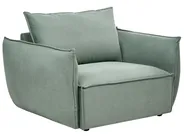 Set da salotto 5 posti KUNES Tessuto Verde chiaro_1013472