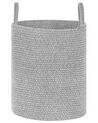 Conjunto de 2 cestas de algodón gris 39 cm SARYK_849429