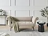 Chaise longue NANTILLY Tela Marrón claro