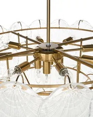 Chandelier TEMASH Glass Brass_1005152