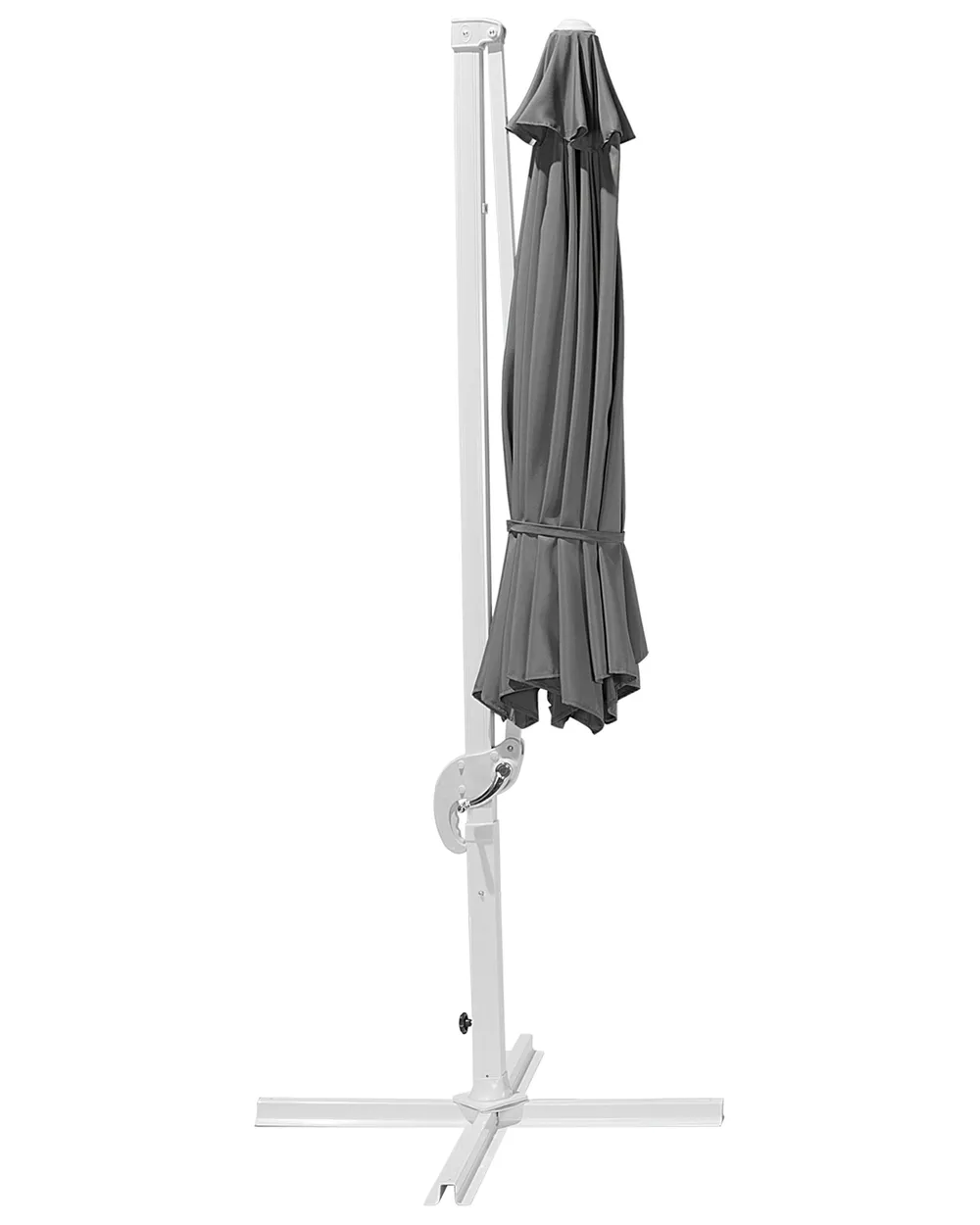 Parasol ogrodowy na wysięgniku 300 cm SAVONA Ciemnoszary Szary_699607