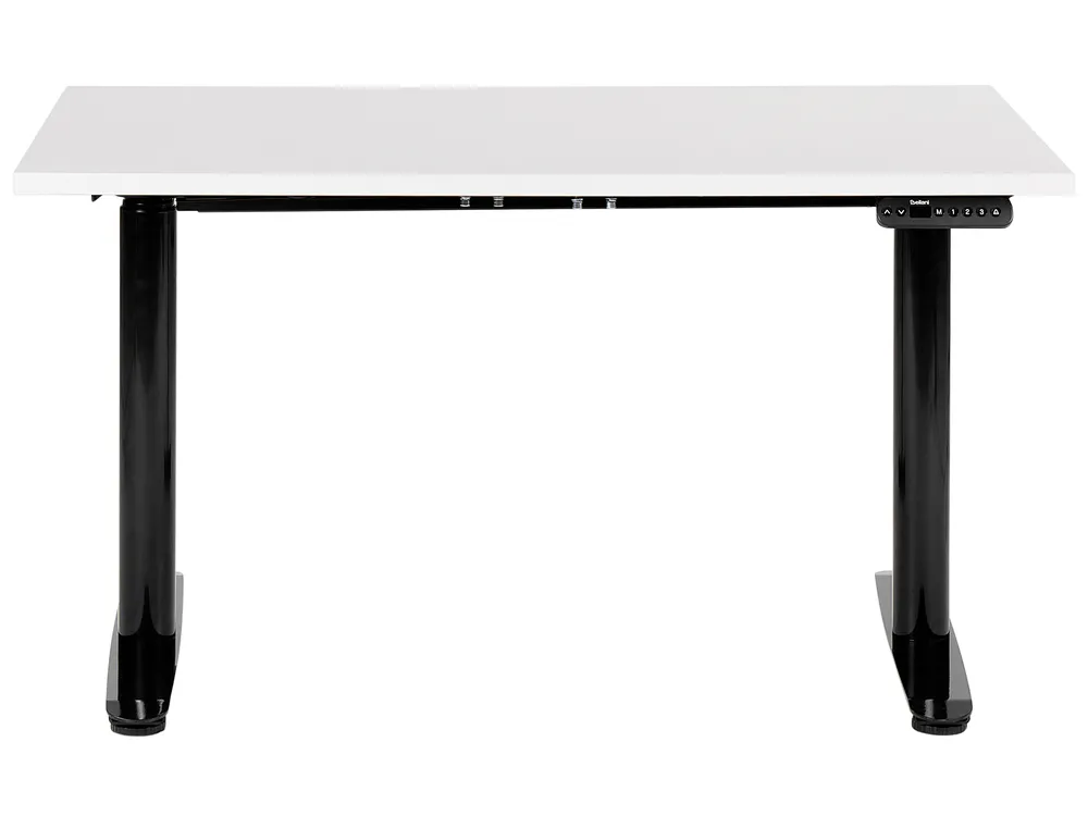 Biurko regulowane elektrycznie DESTINAS 120 cm 72 cm Biały/ czarny_899648