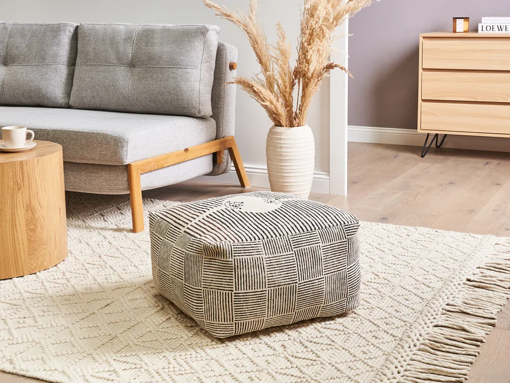 Lot De 2 Poufs Travertin Carrés 10x10cm - Pierre Naturelle, Finition Claire, Idéal Déco Terrasse Ou Dessous De Plat