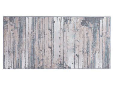 Teppich beige-grau 80 x 150 cm Kurzflor DALLICA