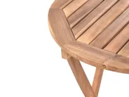 Bistro Set Folding SACILE Acacia Wood Brown_986775