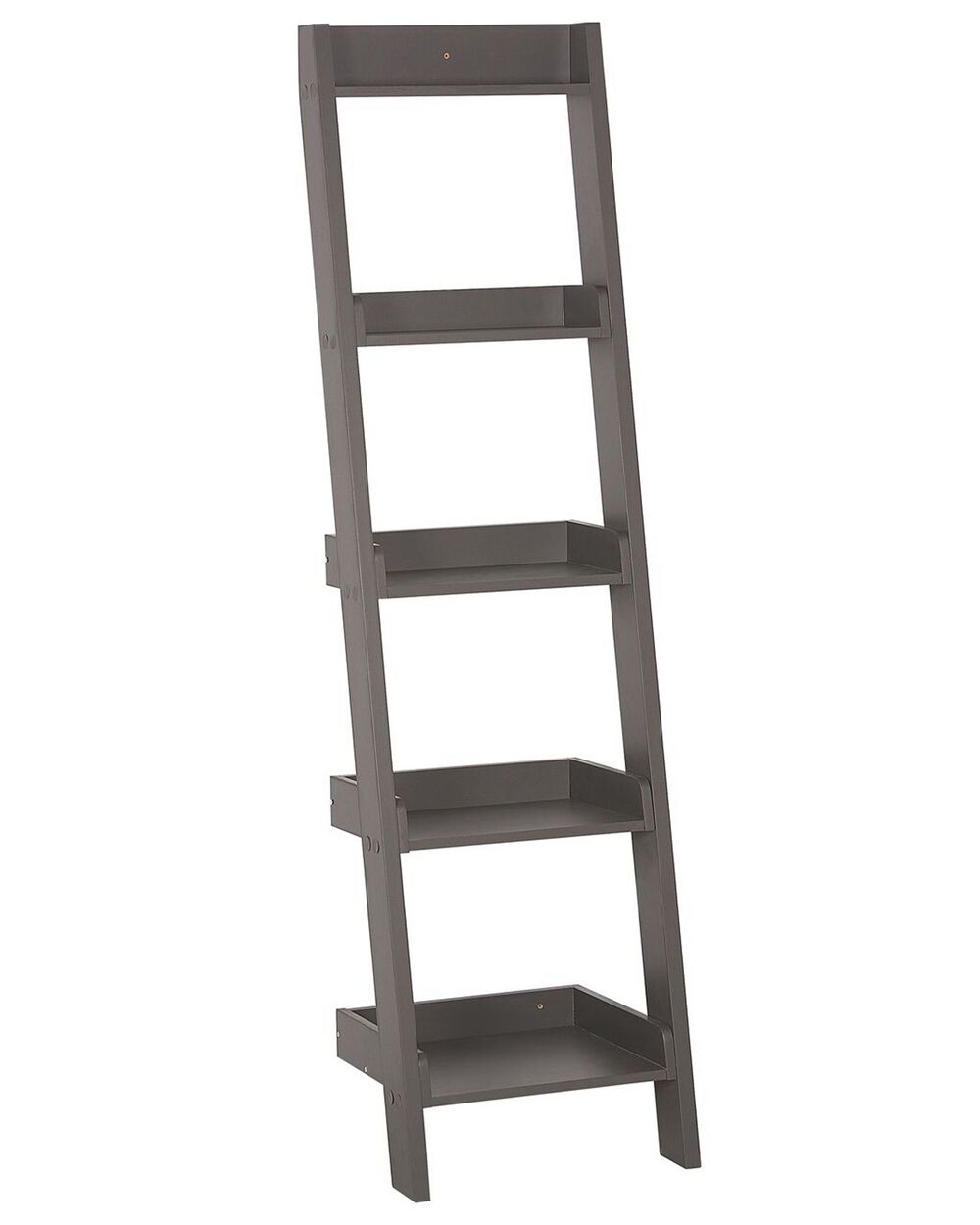 Ladder Shelf Grey MOBILE DUO Beliani