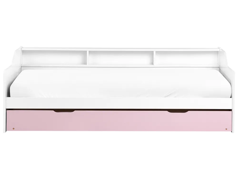 Trundle Bed Pine Wood EDERN 90 x 200 cm (EU Single) Pink_980356
