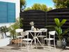 Salon de jardin table et 4 chaises blanc SERSALE/VIESTE_823841