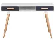 Home Office Desk FRISCO 120 cm 45 cm with Drawers Grey_716357