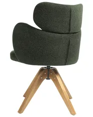 Dining Chair Swivel MARCY Boucle Dark Green_1020165