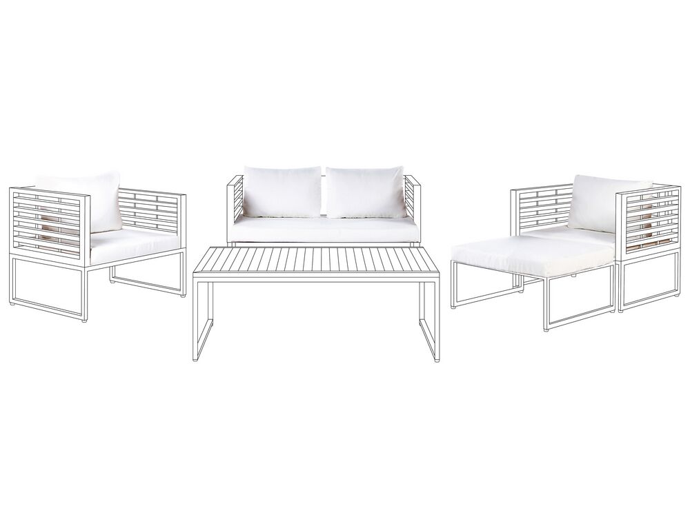 White outdoor cushion set outlet