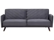 Sofa Bed 3 Seater SENJA Velvet Grey_707273
