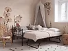 Sofá cama Metal LOUANNEC 90 x 200 cm Extensible Negro