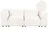 Sofá modular 2 plazas FALSTERBO Bouclé Blanco
