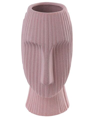 Stoneware Flower Vase 25 cm Pink PALLINI