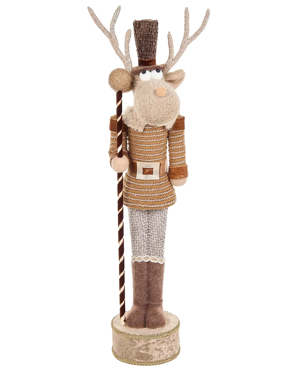 Set of 2 Figurines HAMARI 66/68 cm Bear Reindeer Beige_1156743