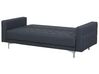 Conjunto de sofás reclináveis com 5 lugares em tecido cinzento escuro ABERDEEN_719104