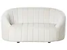 Sofa 2 Seater MALUNG Velvet Off-White