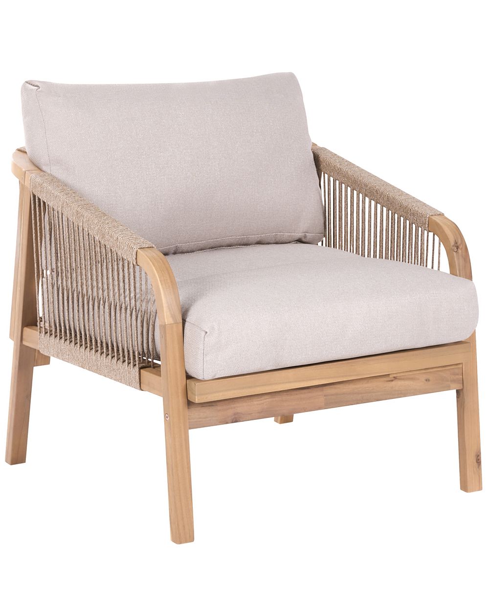 Fauteuil de jardin SUMBA Acacia Marron clair